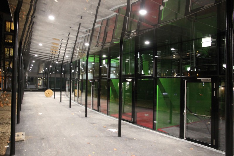 Grünmarkthalle Aufnahme der Fassade
